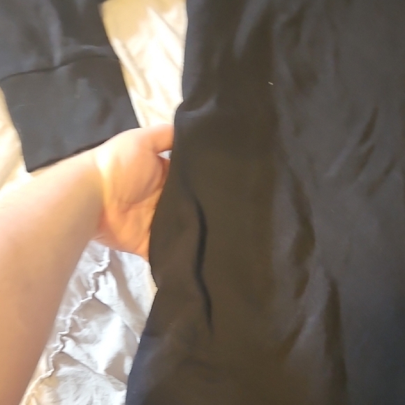 Black Hooded Sweatshirt Dress - Picture 4 of 7